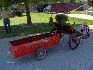 Ricksycle Trailer Disabled, rider, Safely, Child, Support, Storage, Shopping